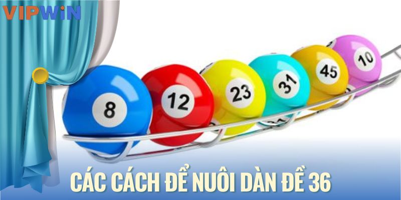 Các cách để nuôi dàn đề 36
