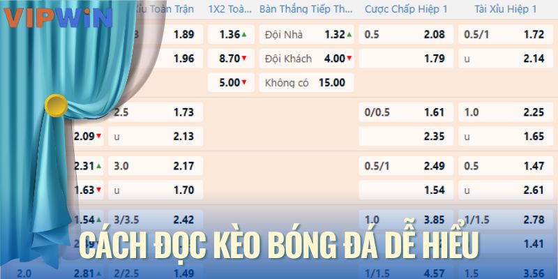 Cách đọc kèo bóng đá dễ hiểu